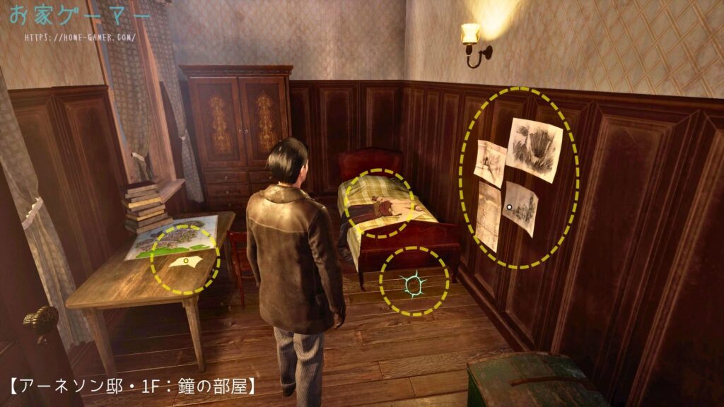 Sherlock Holmes The Awakened ,シャーロックホームズ, アウェイクニング,攻略,チャプター5,恐怖の館,フレンチクォーター,アーネソン邸,鐘の印が付いた扉,ブラックオパール,アシュマット