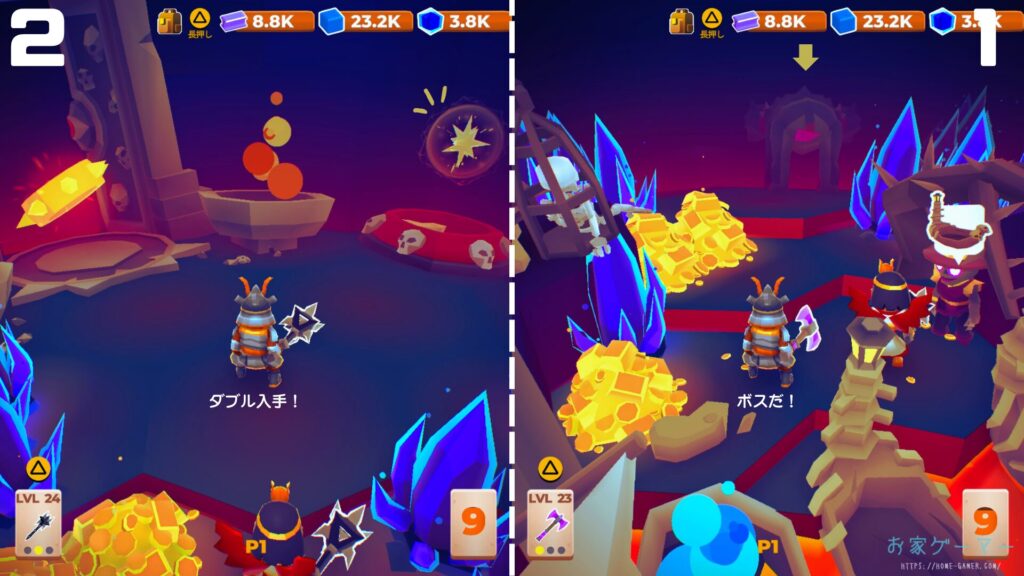 マイリトルユニバース,攻略,MY Little Universe,ステージ6,オディセイム,鍵,サボテン,アズライト,アメジスト,サメ,石炭,石灰岩,ハーピー,ミノタウロス,ミノタウロスの門,緑のブロック,ダイダロス,ダイヤモンド,2人プレイ,PS5,PC,Switch2,ギリシア神話,第4サークル