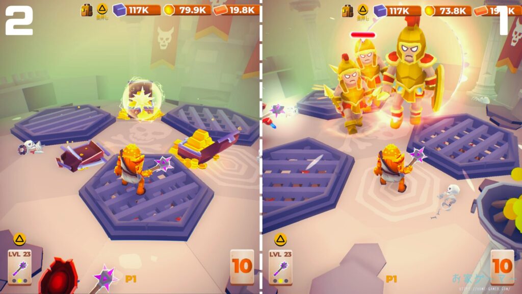 マイリトルユニバース,攻略,MY Little Universe,ステージ6,オディセイム,鍵,サボテン,アズライト,アメジスト,サメ,石炭,石灰岩,ハーピー,ミノタウロス,ミノタウロスの門,緑のブロック,ダイダロス,ダイヤモンド,2人プレイ,PS5,PC,Switch2,チャレンジ,
