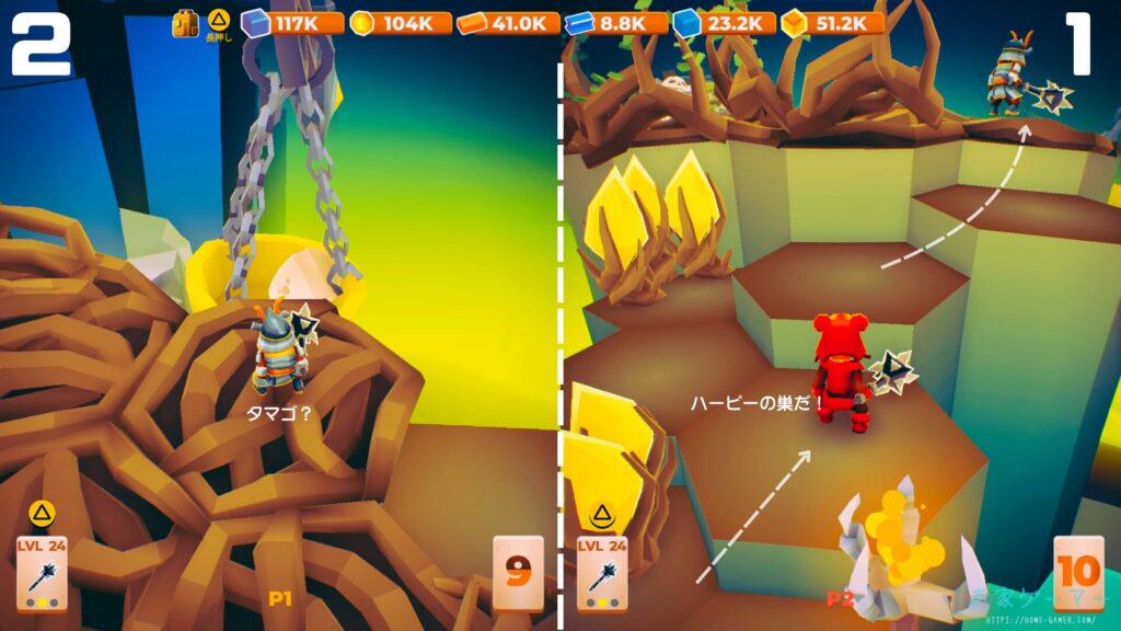 マイリトルユニバース,攻略,MY Little Universe,ステージ6,オディセイム,鍵,サボテン,アズライト,アメジスト,サメ,石炭,石灰岩,ハーピー,ミノタウロス,ミノタウロスの門,緑のブロック,ダイダロス,ダイヤモンド,2人プレイ,PS5,PC,Switch2,正義の谷,ギリシア神話