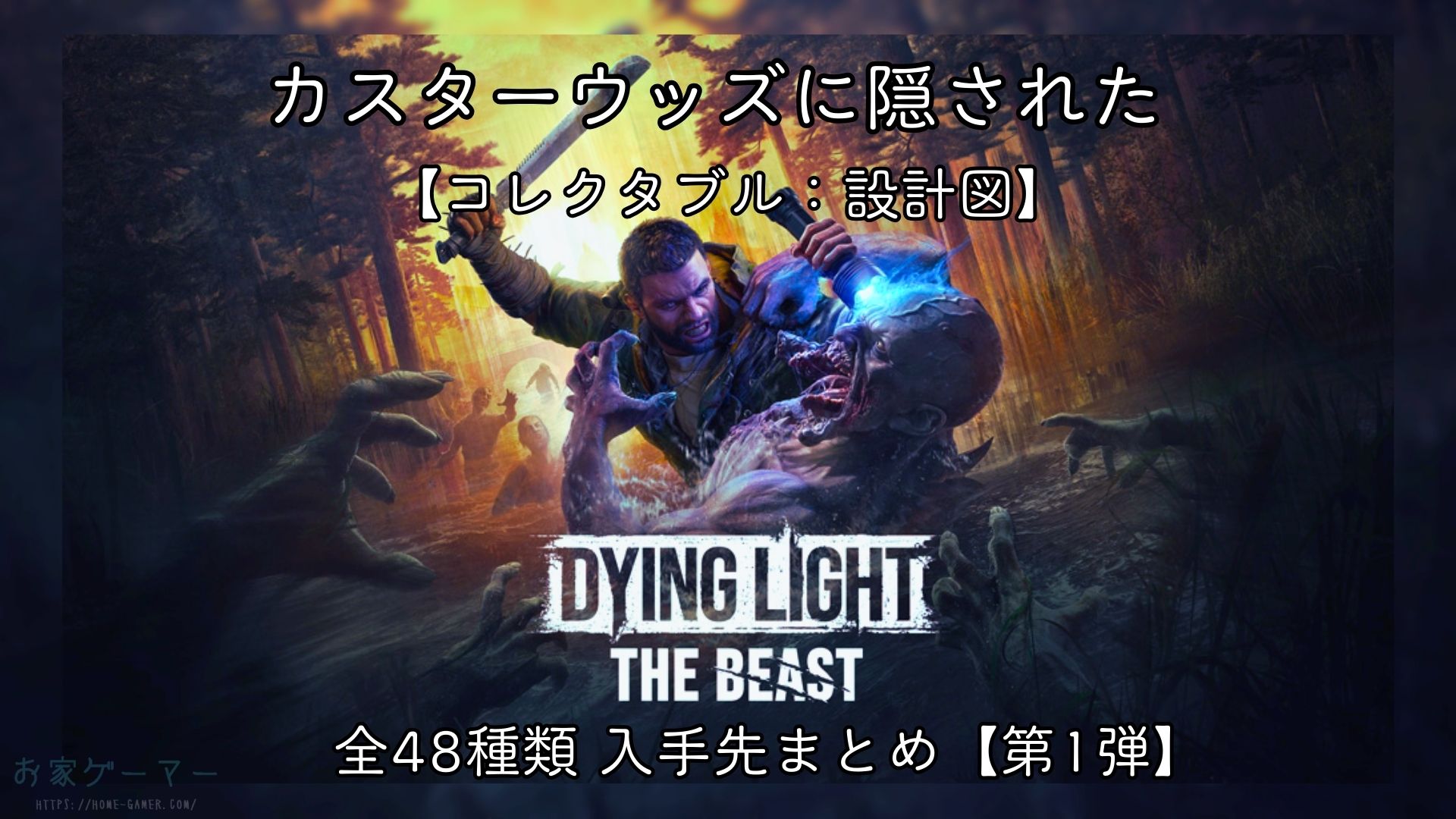 Dying Light The Beast,ダイイングライト ビースト,攻略,コレクタブル,収集品,設計図,PS5,PS4,国立公園,旧市街地,精神科病院,レクリエーション島,,MAP,地図,武器