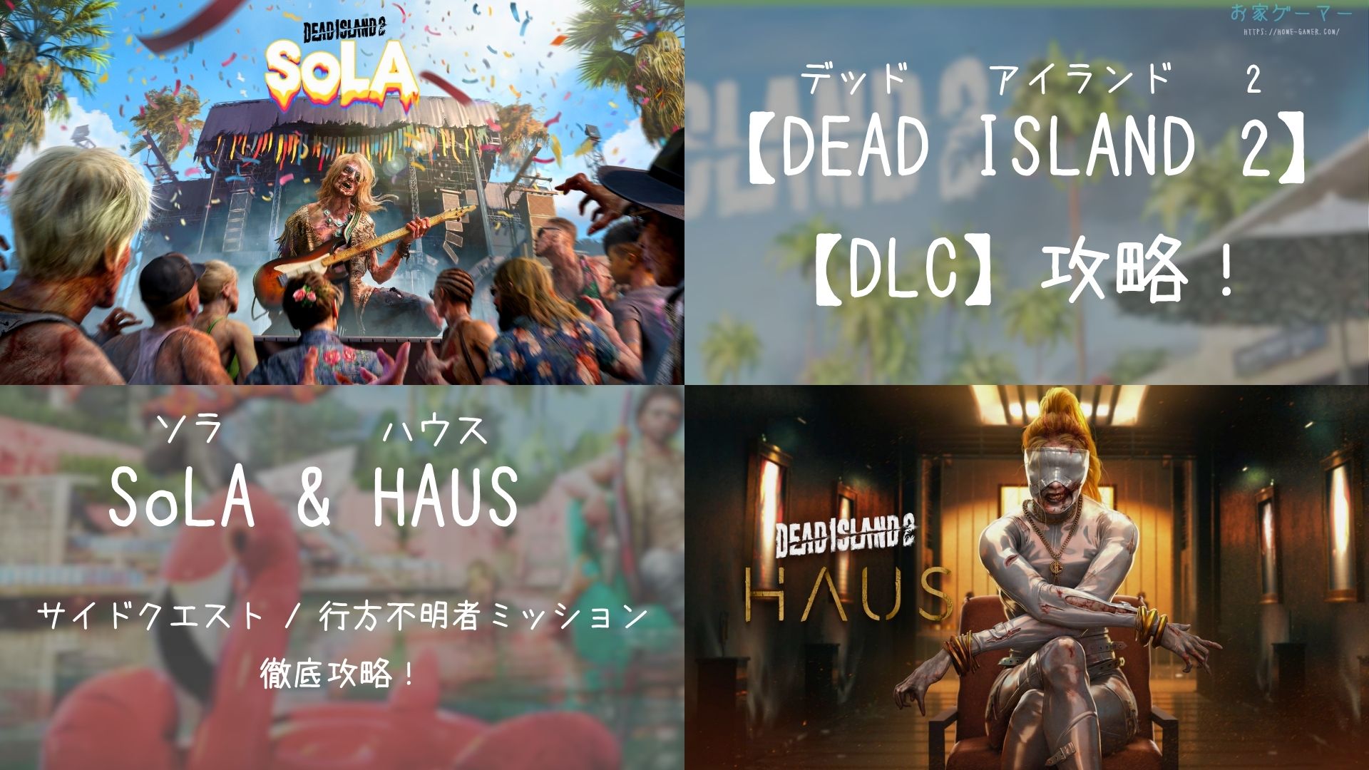DEAD ISLAND2,デッドアイランド2,攻略,DLC,ハウス,haus,sola,ソラ,疑念,フレッシュメモリー,不適格者の道,ゾラ,北米版,日本語,PS5,PC,